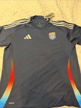 San Diego FC Soccer Jersey with Red-Blue Gradient Panels